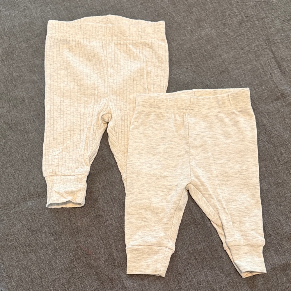 Carter's Heather Gray baby pants - two pair